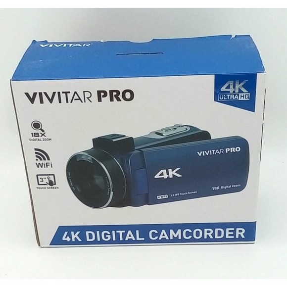 Vivitar Cameras, Photo & Video Vivitar Pro 4k Ultra Hd Digital Camcorder Wifi Night Vision